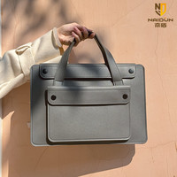 NAIDUN奈盾笔记本电脑包苹果macbook16公文包电脑便携收纳包手提包大容量联想小新Air13轻便防水商务通勤包15