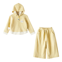 可英 GOWINBABY女童套装运动2025秋季女宝多巴胺秋装女孩卡通休闲两件套 蓝色 140 (适合身高130cm-140cm)