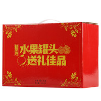 砀山黄桃罐头整箱新鲜水果罐头礼盒装12罐装425g商用烘焙