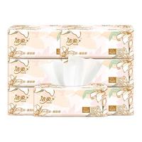 洁柔抽纸东方花园系列纸巾可湿水面巾纸自然无香擦手纸抽餐巾纸面纸 3层 100抽*6包