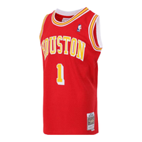 MITCHELL & NESSNBA 火箭猛龙魔术麦迪复古球衣SW球迷版球服运动背心篮球 麦迪04-05赛季火箭队-红色 均码 XL