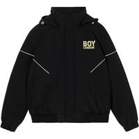BOY LONDON BOYLONDON秋冬款烫金可拆卸帽短款羽绒服N28904
