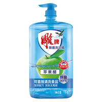雕牌 洗洁精洗涤灵洗碗盐食品级瓶装实惠2斤大瓶装 苹果醋味