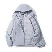 Jack Wolfskin 25秋冬JOYFUL男款户外防水600蓬鹅绒三合一冲锋衣外套A65469 云雾蓝/1294 XL 充绒量：79G