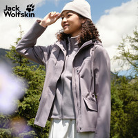 Jack Wolfskin DELHI女收腰户外抓绒内胆三合一冲锋衣5120243