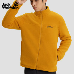 Jack Wolfskin 25秋冬JOYFUL男款防水抓绒内胆三合一冲锋衣外套A65467 盏花黄/M0043 XL