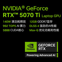 ThundeRobot/雷神 R16 RTX50系显卡 游戏本笔记本电脑 RTX 5070Ti 2560*1600 R9 7945HX 灰色 300Hz 32GB 1TB