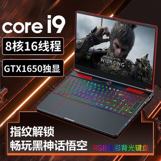  iru Z15S 高性能 笔记本电脑+GTX1650 4G独显+16G内存+1024G固态硬盘  酷睿i9-9880H +GTX1650 4G独显 1920*1200 i9-10885H GTX 1650 144Hz 16GB