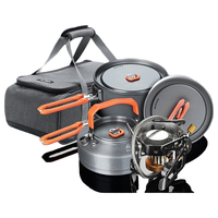 Fire-Maple 火枫 户外野营套装 黑色 (野火+202野营锅+M包+挡风板+G2*2)