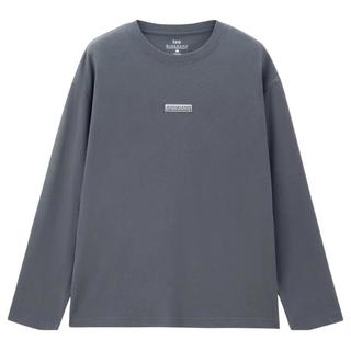 佐丹奴T恤男装纯棉品牌刺绣针织圆领长袖T恤 01024809