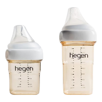 hegen奶瓶多功能新生婴儿PPSU奶瓶仿母乳宽口径防胀气 150ml奶瓶+ 240ml 奶瓶紫色