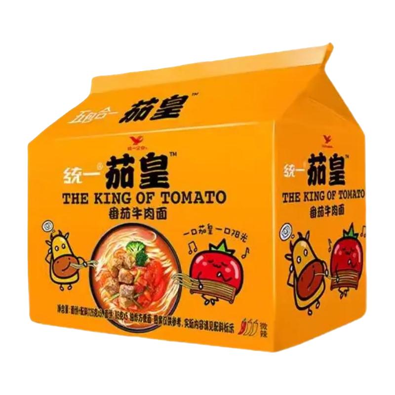 统一茄皇方便面泡面速食番茄鸡蛋面牛肉面意式拌面