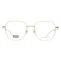 李维斯（Levi's）眼镜框男款近视眼镜架LV7145/DDB+依视路钻晶膜岩1.60镜片 DDB玫瑰金