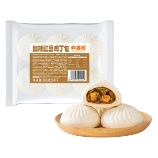 和善园 粉丝包肉包馒头花卷  酸辣豇豆鸡丁包300g(任选6件)