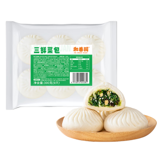 和善园 三鲜菜包 300g(6只)