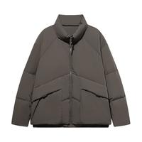 2024冬季GXG微肌理感面包服男立领羽绒服通勤保暖外套