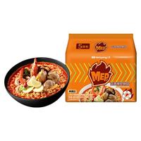 三养方便面泡面MEP汤面拉面东南亚风味虾味速食面鸡肉味夜宵速食 蒜香辣蛤蜊味拉面102g*5