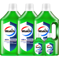 Walch 威露士 多用途消毒液 1L*3瓶+60ml*2瓶 青柠