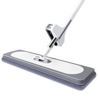 楚明（CHUMING）免手洗拖把2024家用一拖净平板拖布懒人拖地吸水清灰墩地 灰色【42cm面板+2布】加厚基础款