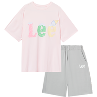  Lee/李 宽松舒适 儿童运动套装  浅粉色