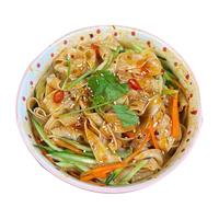 今丰魔芋凉皮0脂 肪低热量低卡方便速食夜宵凉拌代餐饱腹袋装面皮 魔芋凉皮酸辣红油味7袋 无规格