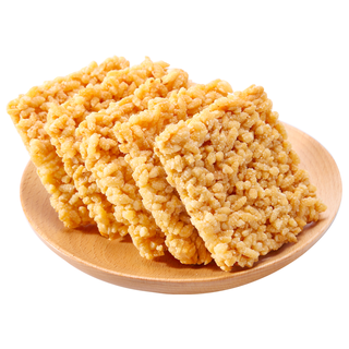 粮悦 粗粮米脆锅巴小零食锅巴散装整箱 糯米锅巴原味400g*2