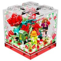 AREAX爱在此刻盒子积木花BOX拼装玩具桌面创意摆件