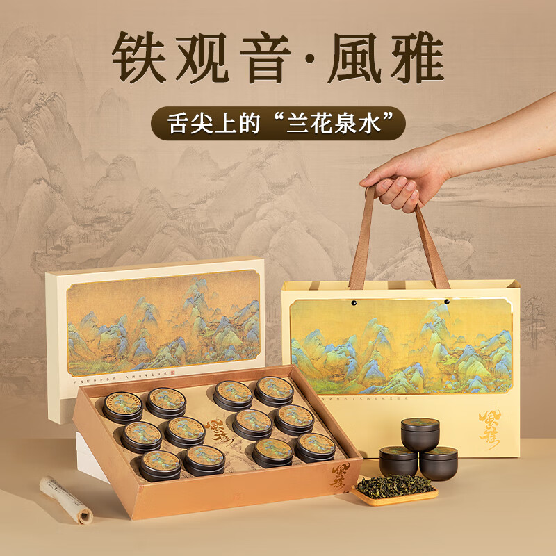 创帝特级铁观音茶叶礼盒装乌龙茶2025新茶爸爸高端实用 96g 【特级铁观音】农科院认证