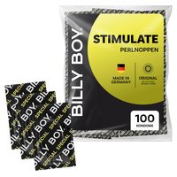 BILLY BOY 避孕套 刺激剂 100 年代 52 毫米 带有原装珍珠凸点 (1x100 件)