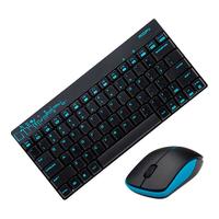 MOFii 摩天手 X210 无线键鼠套装 蓝黑色
