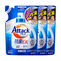 Kao 花王 洁霸洗衣液进口  新款三X替换装 690g*3