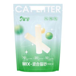 简芯豆腐猫砂经典混合猫砂无尘豆腐砂膨润土砂混合除臭猫咪用品 【四合一升级款】绿茶味4斤 4袋