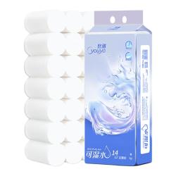 悠雅 42卷实惠装卫生纸家用厕纸整箱批发家庭纸巾餐巾纸无芯卷筒纸
