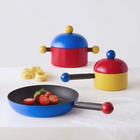 意大利TVS不粘锅可爱泡泡双耳汤锅炒锅平底锅小奶锅乔迁