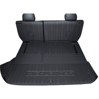 千众22-24款汉兰达后备箱垫皇冠陆放汽车尾箱垫TPE大全包围内饰改装件 四代汉兰达连体主垫+第二排靠背 专车 环保无味