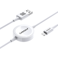 PISEN/品胜 IWATCH 二合一充电线 磁吸式 苹果手表无线充电器 Lightning充电线 Lightning 5W