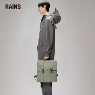 Rains双肩包背包男女休闲户外旅行包防水登山包学院风简约书包MSN Mini