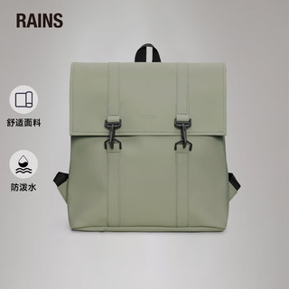 Rains双肩包背包男女休闲户外旅行包防水登山包学院风简约书包MSN Mini