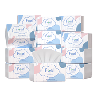 云垚原木抽纸亲肤材质 400张/包加厚加大餐巾纸卫生纸面巾纸擦手纸 【2包更低价】 4层 180张*2包