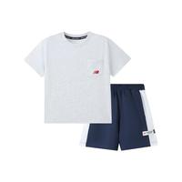 【凉感】nb童装男女儿童25凉感短袖短裤儿童套装运动休闲