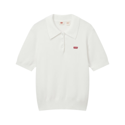 Levi's 25年春季女士经典时尚休闲简约短袖Polo衫 白色 004IQ-0002 M