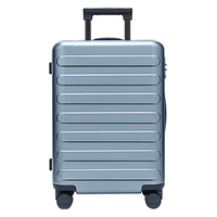 NINETYGO 90分 七道杠系列 PC拉杆箱 湖光蓝 20英寸