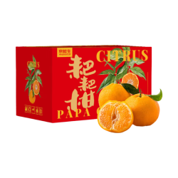 京鲜生 水果车力度升级！当季四川春见耙耙柑 净重5斤装（可搭配不知火丑橘、沃柑、果冻橙、人参果、佳沃蓝莓）