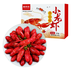 鲜京采 蒜蓉小龙虾 900g*2盒  总重3斤