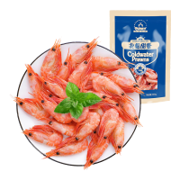 仁豪水产 熟冻北极甜虾 & 净重1斤 60-85只/袋 即食冰虾 & 端午送礼 解冻即食 &