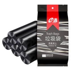 e洁 绑提式加厚垃圾袋 国标一级 10L 108只