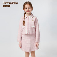 PawinPaw卡通小熊童装25年秋冬女童针织套装裙 Pink粉色/25 110