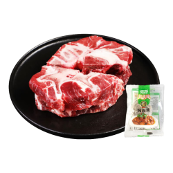 科尔沁 国产原切牛脖骨2斤 炖煮食材 牛肉生鲜