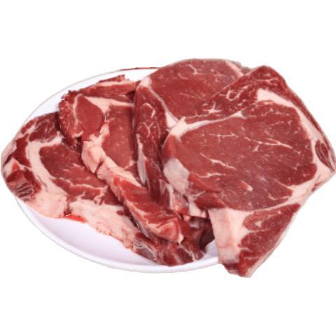 移动端、京东百亿补贴：京东超市 海外直采原切草饲眼肉牛排2kg