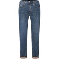 李 Lee经典五袋款731舒适中腰锥形中深蓝色男牛仔裤日常休闲潮 中深蓝色(31裤长） 33